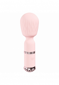LoveLine - Paris - Velour - 10 function MIni-Wand - Silicone - Rechargeable - Waterproof - Pink