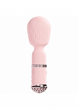 LoveLine - Paris - Velour - 10 function MIni-Wand - Silicone - Rechargeable - Waterproof - Pink