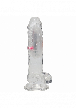 RealRock - Wireless Rechargeable - Remote Control - LED - Vibrating - Regular Straight with Balls - 