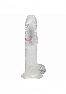 RealRock - Wireless Rechargeable - Remote Control - LED - Vibrating - Regular Straight with Balls - 