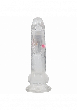 RealRock - Wireless Rechargeable - Remote Control - LED - Vibrating - Regular Straight with Balls - 