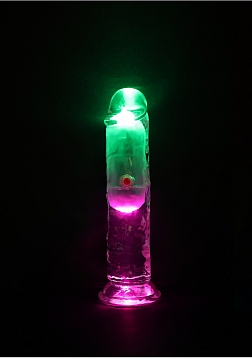 RealRock - Wireless Rechargeable - Remote Control - LED - Vibrating - Regular Straight No Balls - 6"