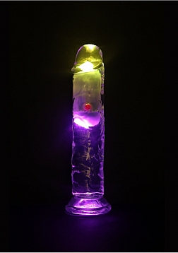 RealRock - Wireless Rechargeable - Remote Control - LED - Vibrating - Regular Straight No Balls - 7\