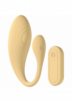 LoveLine - Health & Wellness - Wave C-shape Vibe - 10 Function - Vibrating - Waterproof - Remote Con