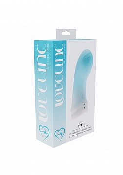 LoveLine - Mist - 10 function finger Vibe - Silicone - Rechargeable - Waterproof - Blue