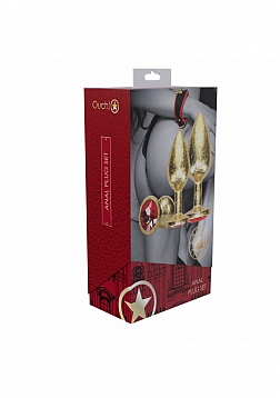 Ouch! - Milan Collection - Metal Anal Plug Set - Gold