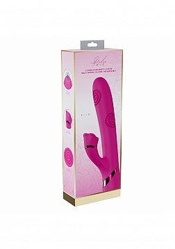 DOLCE VIVE - Fiore - Rechargeable Triple Motor - G-Spot Air Wave VIbrating and Tapping Flared Clit S