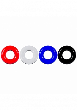 LEVELZ - Multi-color Cock Ring Set - 4 Colors - Multicolor