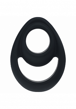 LEVELZ - Double Ergo Silicone Cock Ring - Black
