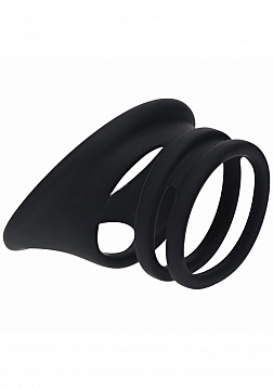 LEVELZ - Set of 4 Silicone Cock & Ball Rings - Black