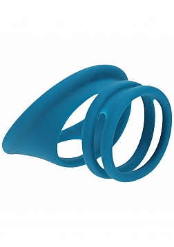 LEVELZ - Set of 4 Silicone Cock & Ball Rings - Teal
