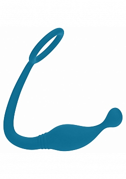 LEVELZ - Silicone Cock Ring with Prostate Stimulator - S - Teal