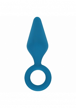 LEVELZ - Silicone Anal Plug with Loop - Small - Teal