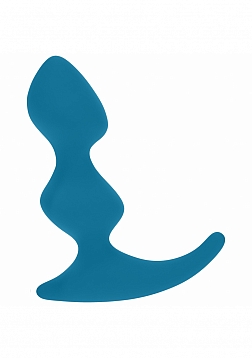 LEVELZ - Full Double Ripple Silicone Prostate Massager - Teal
