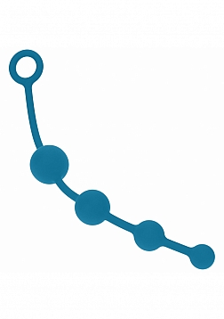 LEVELZ - Curved Silicone Anal Beads - Teal