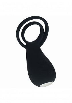 LEVELZ - Vibrating Cock and Ball Ring with Paw Stimulator - Black