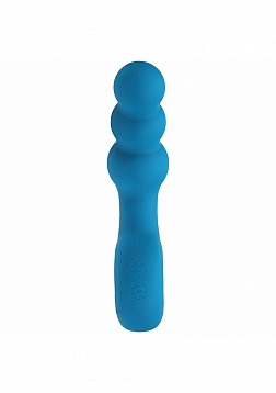 LEVELZ - Vibrating Beaded Silicone Prostate Massager with Loop - Teal