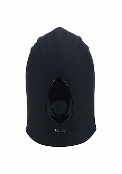 LEVELZ - Adjustable Vibrating Silicone Penis Head Stimulator - Black