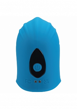 LEVELZ - Adjustable Vibrating Silicone Penis Head Stimulator - Teal