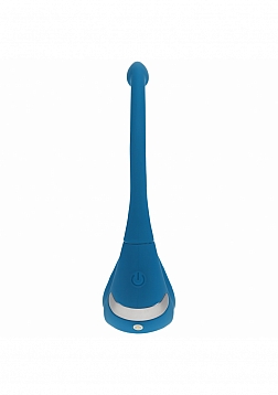 LEVELZ - Remote Control Vibrating Silicone Tri O Cock Ring with Prostate Stimulator - Teal