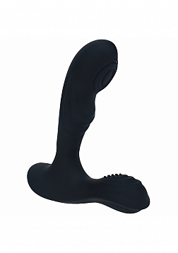 LEVELZ - Vibrating & Tapping Silicone Prostate Massager with Ball Stimulator - Black