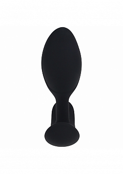 LEVELZ - Remote Control Vibrating Liquid Silicone Anal Plug - Black
