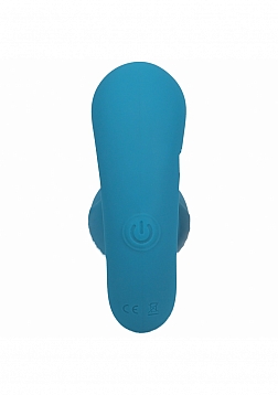 LEVELZ - Remote Control Vibrating Liquid Silicone Anal Plug - Teal