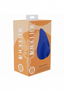 LoveLine - Health & Wellness - ErgoDrop Vibe - 10 Function - Vibrating - Waterproof - Blue
