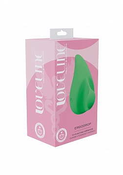 LoveLine - Health & Wellness - ErgoDrop Vibe - 10 Function - Vibrating - Waterproof - Green