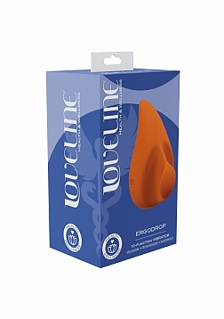 LoveLine - Health & Wellness - ErgoDrop Vibe - 10 Function - Vibrating - Waterproof - Orange