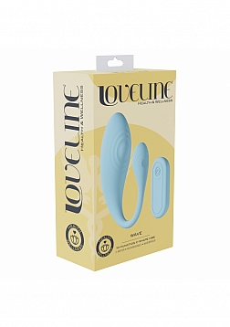 LoveLine - Health & Wellness - Wave C-shape Vibe - 10 Function - Vibrating - Waterproof - Remote Con