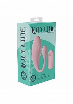 LoveLine - Health & Wellness - Wave C-shape Vibe - 10 Function - Vibrating - Waterproof - Remote Con