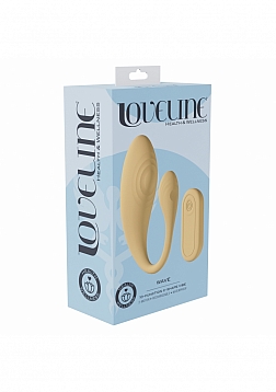 LoveLine - Health & Wellness - Wave C-shape Vibe - 10 Function - Vibrating - Waterproof - Remote Con