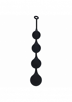 LEVELZ - Waterdrop Silicone Anal Balls - XXL - 60mm - Black