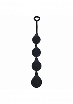 LEVELZ - Waterdrop Silicone Anal Balls - XL - 50mm - Black