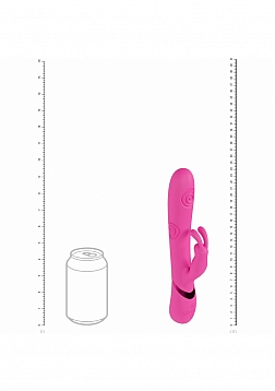 DOLCE VIVE - Mimi - Rechargeable Triple Motor - G-Spot Vibrating and Tapping Rabbit - Pink