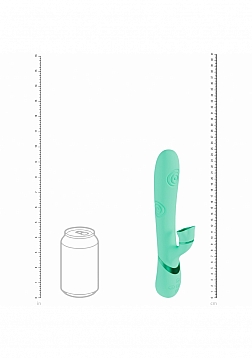 DOLCE VIVE - Fiore - Rechargeable Triple Motor - G-Spot Air Wave VIbrating and Tapping Flared Clit S
