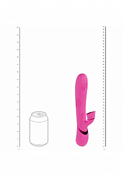DOLCE VIVE - Fiore - Rechargeable Triple Motor - G-Spot Air Wave VIbrating and Tapping Flared Clit S