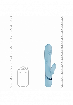 DOLCE VIVE - Fronda - Rechargeable Triple Motor - G-Spot VIbrating and Tapping Leaf Clit Stimulator 