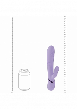DOLCE VIVE - Fronda - Rechargeable Triple Motor - G-Spot VIbrating and Tapping Leaf Clit Stimulator 