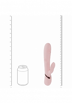 DOLCE VIVE - Fronda - Rechargeable Triple Motor - G-Spot VIbrating and Tapping Leaf Clit Stimulator 