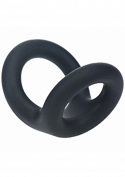 LEVELZ - Double O Silicone Cock Ring - S - Black
