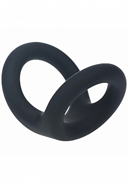 LEVELZ - Double O Silicone Cock Ring - M - Black