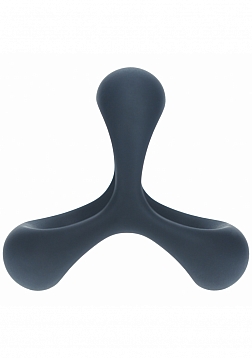 LEVELZ - Tri O Ergo Silicone Cock Ring - Black