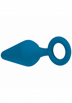 LEVELZ - Silicone Anal Plug with Loop - Medium - Teal