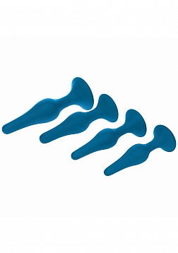 LEVELZ - Slim Silicone Anal Plug Kit of 4 (S,M,L,XL) - Teal