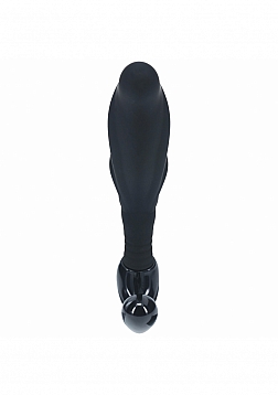 LEVELZ - Rippled with Hard Loop Silicone Prostate Massager - M - Black