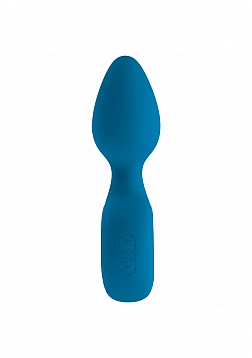 LEVELZ - Vibrating Silicone Anal Plug with Loop - Teal
