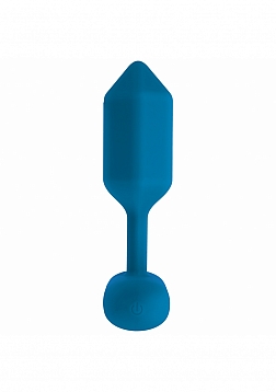 LEVELZ - Hexagonal Vibrating Silicone Anal Plug - Medium - Teal