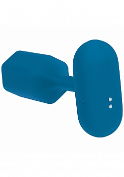 LEVELZ - Hexagonal Vibrating Silicone Anal Plug - Medium - Teal